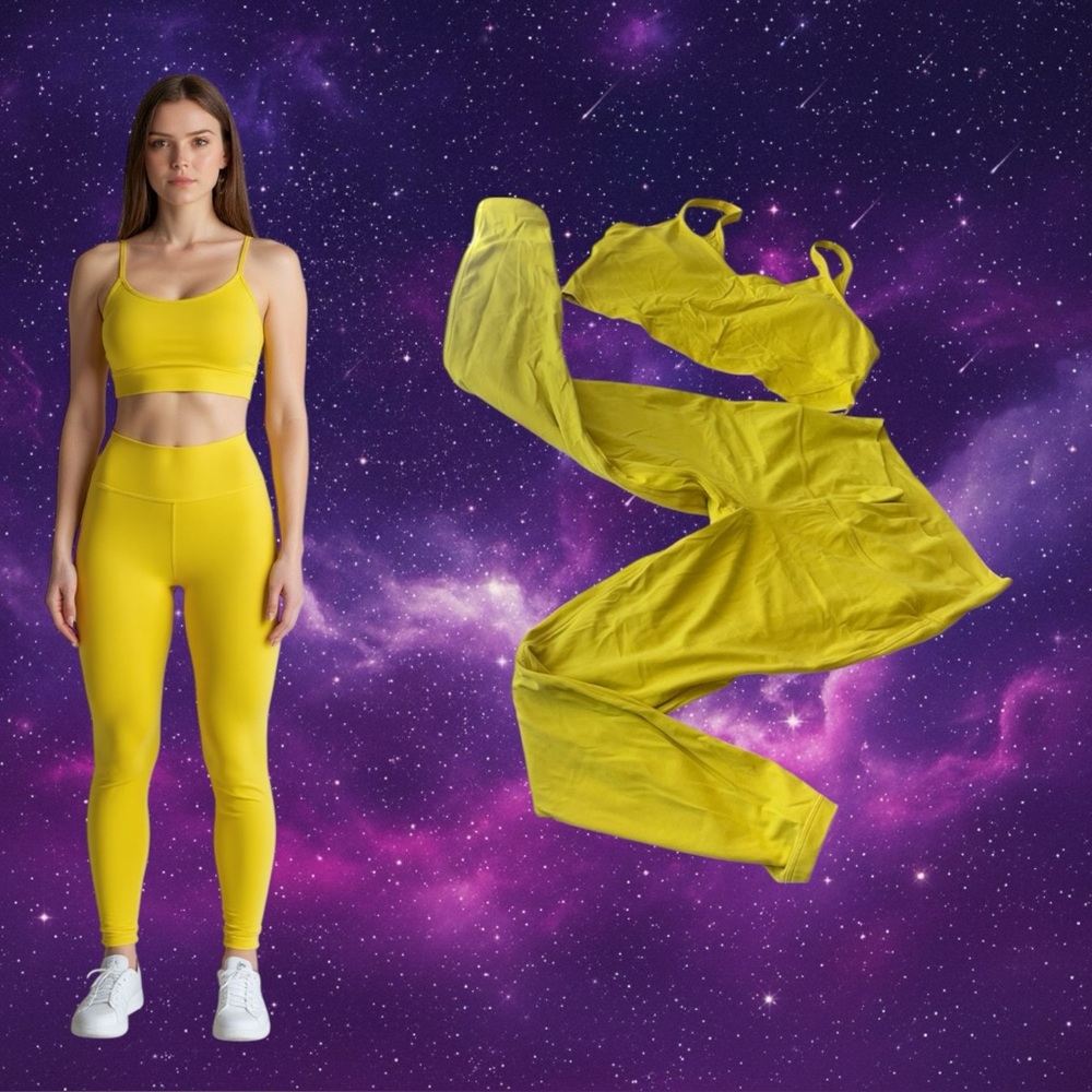 Lululemon Athletica Vibrant Yellow Top And Pants